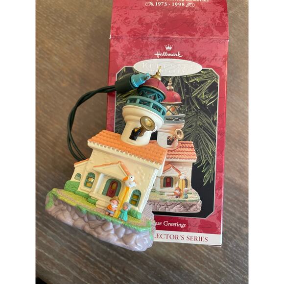 Hallmark Ornament Lighthouse Greetings Magic Collector's Series 1998 - Picture 2 of 6